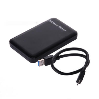 

25 USB 30 SATA Hard Drive Enclosure External Case USAS SSD HDD Mobile Disk Box