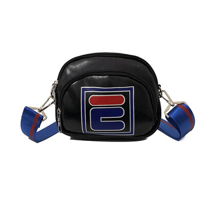 

Street Bag Women Girl PU Messenger Bags Zipper Casual Shoulder Bag Fashion Thick Strap Women Shopping Bag