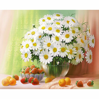 

diy Diamond embroidery decoration 5d diamond painting cross stitch flowers vase Mosaic rhinestone pasted pattern gift