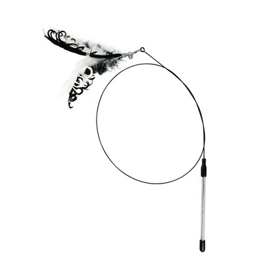 

Tian Tian cat lengthened wire rod to make a cat stick - curl