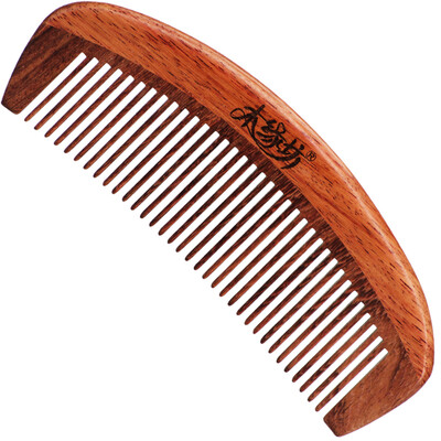 

Му Юань Фанг (MUYUANFANG) Rosewood Широкий деревянный гребень подарок СЗП-1203