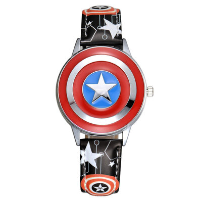 

Disney Disney дети смотреть Дисней Marvel Captain America серии ремешок Shi Ying смотреть мальчик смотреть Marvel стол