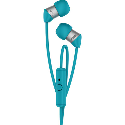 

Love technology AKG Y23U in-ear style earphone stereo music headset ultra-light ultra-small design line with wheat compatible Apple Andrews universal mobile phone headset blue