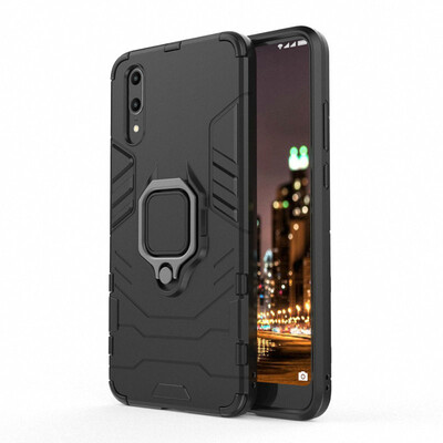 

for Huawei P20 Ring Case Car Holder Phone Case for Huawei P20 Lite for Huawei P20 Pro Hard Armor Case Cover Fundas Capa Coque