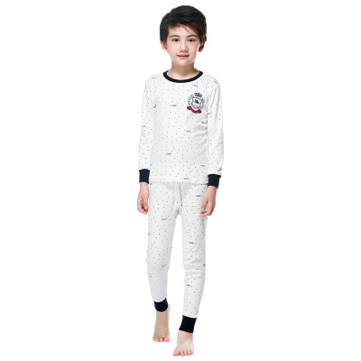 

Red beans (Hodo) children's underwear suit cotton men and women in the big children autumn and winter low collar 100% cotton Qiu Qiu Qiu HD8091 Tibetan youth 130