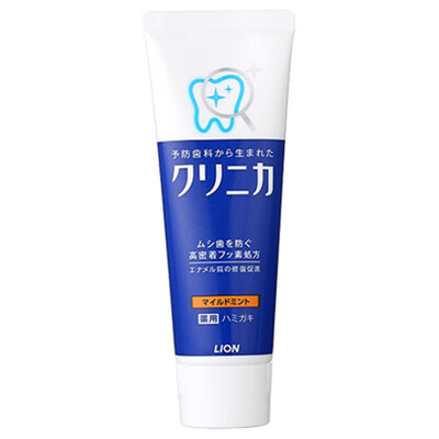 

Japanese Lion Lion Clean Vertical Toothpaste 130g Mild Mint Whitening Teeth Purifying Oral Deep Cleanse