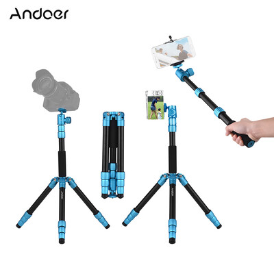 

Andoer Q066 51inch Lightweight Portable Travel Camera Tripod Stand Selfie Stick for DSLR for GoPro Hero 65433 Action Camera f