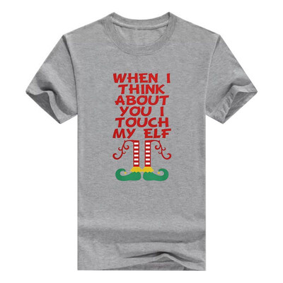 

Christmas Raglan Touch My Elf Holiday Sleeve Mens T-Shirt
