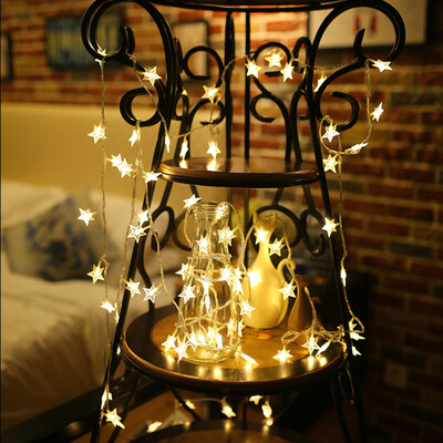 

Inkfish warm white star lights 20 meters 200 lights plug-in models with tail plug LED lights small lights festival outdoor party scene bedroom balcony wall layout wall decoration lights