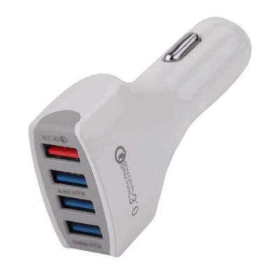 

QC30 4 Ports USB Car Charger Adapter Universal Charging For Samsung iPhone HTC