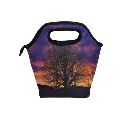 

Earth Tree Lunch Bag Tote Bag Travel Picnic Organizer Lunch Holder Handbags Lunch Bag Box