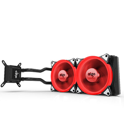 

Aigo Water Liquid CPU Cooler T240 240mm Radiator AIO Liquid CPU Cooler with Led Lights IntelAMD with AM4 Support 240mm White