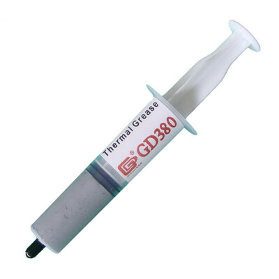 

GD Brand GD380 Thermal Paste Grease Silicone Heat Sink Compound Gray Net Weight 30 Grams For LED CPU Cooler Syringe Packaging SY30