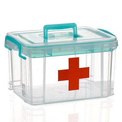 

Jingdong Supermarket Jubilee Dragon Citylong multi-functional home plastic medicine box sealed first aid kit family medicine box ice blue 8 liters 6173
