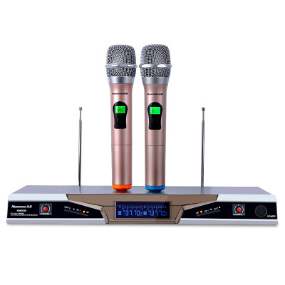 

Newman (Newmine) H-6609 Wireless Microphone Microphone Karaoke / Computer K Song Stage Conference School Speech Universal One Drag Two Microphones