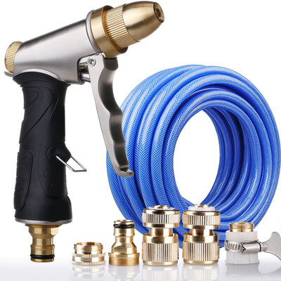 

Car Buddy Car Wash Water Gun All Copper Spray Gun Head Sea Blue Water Pipe 20m Tuhao Gold Набор водяных пистолетов HQ-C1303