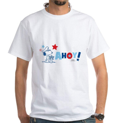 

CafePress - Snoopy AHOY T-Shirt - 100 Cotton T-Shirt White