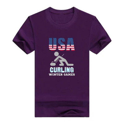 

Curling 2018 Winter Sports Games Chess on Ice Gift T-Shirt