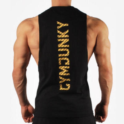 

Men Muscle Bodybuilding Sleeveless Shirt Tank Top Gym Singlet Fitness Sport Vest