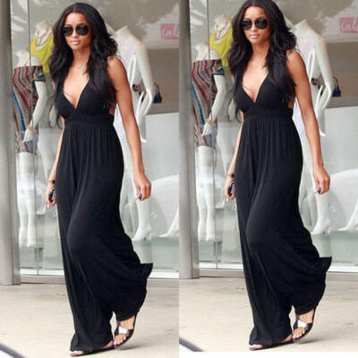 

Women Maxi Boho Floral Summer Beach Long Dress Skirt Evening Cocktail Party Ball