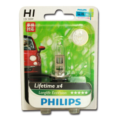 

Philips EcoVision Car Halogen Headlight 3100K Quadrupled Longlife 1PC H1 H4 H7 12V 55W Update ECO Simple Click Vehicle Headbulb