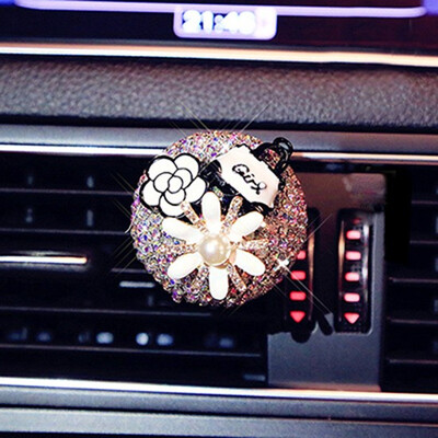 

Automobile Decoration Ornaments Fashionable Rhinestone Car Air outlet Solid Fragrance clip Car Accessories Nice Gift Beautiful
