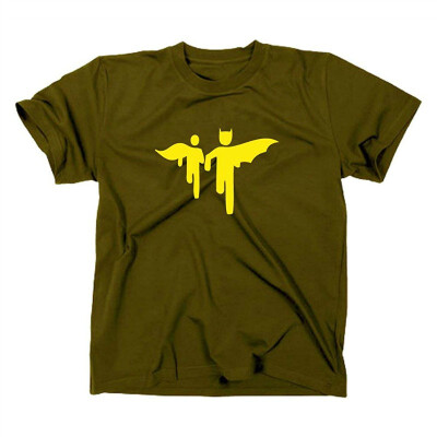 

Batman&Robin T-Shirt the dark knight funny fun XXL oliv