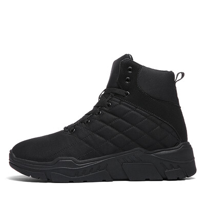 

Winter warm thick-soled motorcycle riding shoes mens anti-road boots cycling shoes plus velvet walking boots