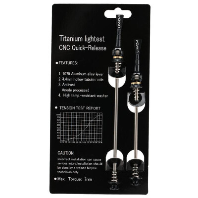 

Bike Parts Lixada 2Pcs Ultralight Bicycle Skewers Quick Release Titanium Axle QR Skewer Mountain Road Bike Bicycle Cycling MTB Whe