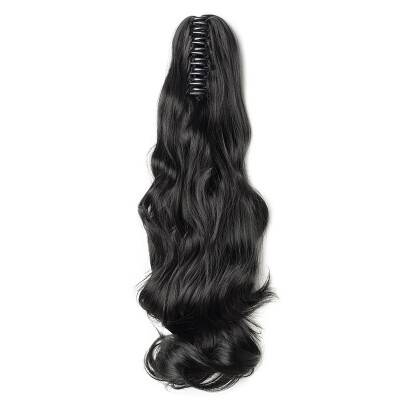 

3 Types Ponytail Extensions One Piece Claw Jaw Pony Tail Clip in Hair Extensions Curly Long Straight Soft Silky