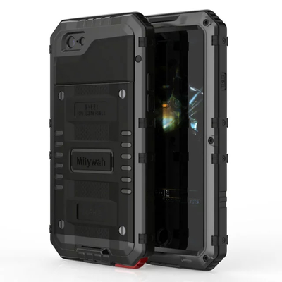 

Rugged Metal Armor Case For iPhone 6 6S 7 8 Plus X Case Waterproof Shockproof 360 Full Body Protective For Apple iPhone X Case