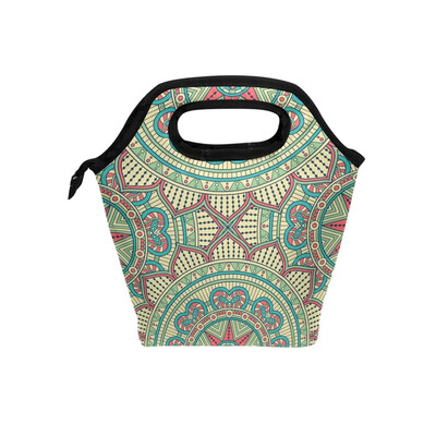 

Lunch Tote Bag Roman Style Travel Picnic Insulated Lunch Handbags Portable Zipper Lunch Bag Box