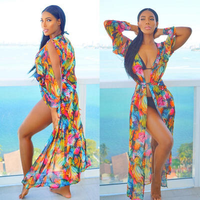 

Summer 2017 Women Bathing Suit Lace Crochet Bikini Swimwear Cover Up Dress WE