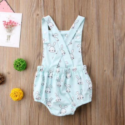 

Newborn Infant Baby Boy Girl Sleeveless Jumpsuit Rabbit Romper Outfit Sunsuit