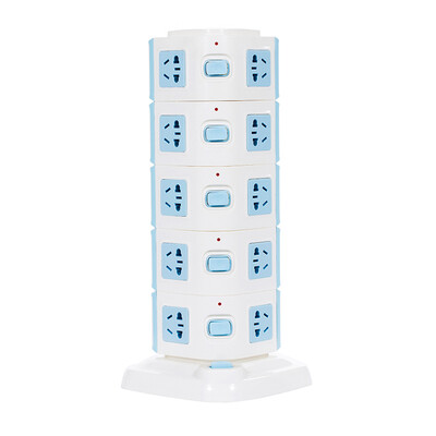 

Breeze (kyfen) QF-L015 пятиэтажный 20-битный мультипереключатель с защитой от перегрузки вертикальная розетка синяя полная длина 1,8 метра