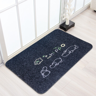 

Li home dust pad mats wear-resistant living room bedroom kitchen restaurant non-slip mat HOME rub the pad series light gray house 50 * 80cm