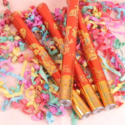 

Extreme space JDKJ wedding salute fireworks wedding supplies color paper roll wedding opening festive concierge flower dragon&phoenix Chengxiang 60cm4