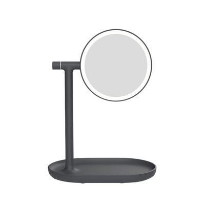 

MUID flip second generation smart makeup mirror smart home HD LED makeup mirror light beauty makeup mirror birthday Valentines Day gift to send girlfriend creative gift star black