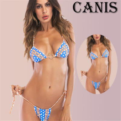 

Sexy Womens Padded Bra Bikini Set Two Piece Bandage Swimwear Bathing Swimsuit