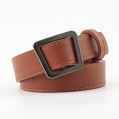 

Badinka 2018 New Designer Black Red Brown Wide Leather Waist Belt Womens Vintage Buckle Belts for Women Jeans Cinturon Mujer