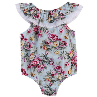 

Newborn Baby Girls Lace Floral Romper Bodysuit Jumpsuit Outfits Sunsuit 0-24M ch