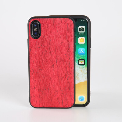 

Packages Cases For iPhone 6 6S 7 8 Plus X Xr Xs Max Case PU Leather Wood texture Soft TPU Silicone Shell