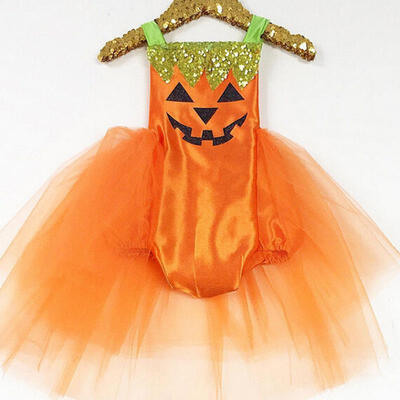 

Halloween Baby Girls Kids Romper Jumpsuit Bodysuit Tutu Dress Clothes Outfits CA