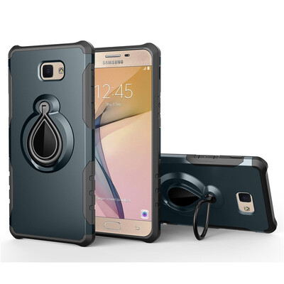 

Fivice Samsung Galaxy J7 primeOn7 2016 Case TPU Water Drop Ring Stand Car Power Magnetic Drop-proof Phone Case