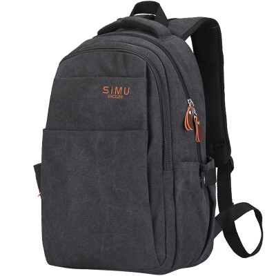 

Jingdong supermarket Si Mu SIMU 1603 shoulder bag business casual computer bag men&women fashion canvas bag black