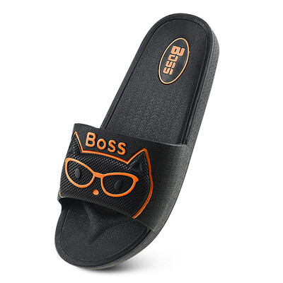 

Royal music men&women couple models bathroom cartoon slippery slippers YT9052 black 4445 yards
