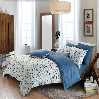 

Mercury Home Textiles (MERCURY) Хлопковая саржа для печати четырех комплектов скандинавских звездных двухслойных проемов толщиной 1,5 метра с четырьмя простынями 4 комплекта