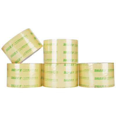 

Tango TANGO high-quality transparent sealing tape packing tape 60mm 40y 365 m roll 5 package Tianzhang produced