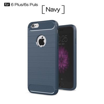 

Fivice iphone 6 plus case Luxury brushed carbon fiber TPU soft shell