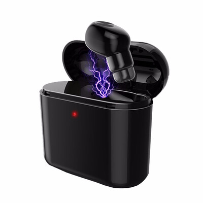 

Lightweight Mini Wireless Bluetooth Earphone Invisible Headset With Storage Box for iphoneXS MAXiphoneXR iPhoneXS iphoneX 6 7